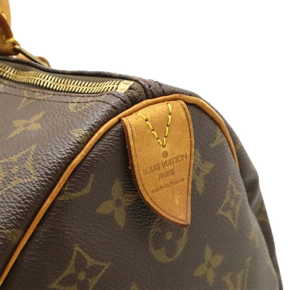 LOUIS VUITTON Brown Monogram Speedy 35 Boston Bag - Picture 9 of 9